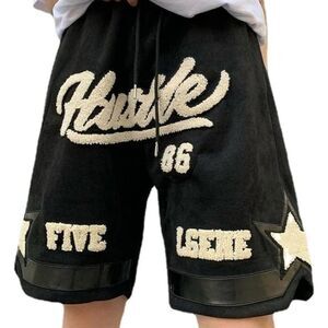 Vintage Bermuda cotton shorts hip hop streetwear